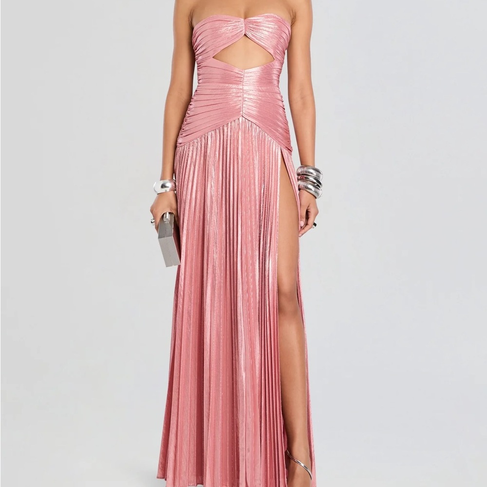 Retrofete Strapless Pink Gown